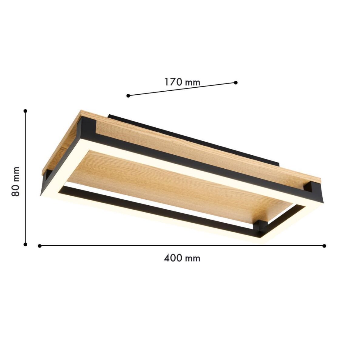 4434-1C, потолочный светильник, L400xW170xH80, LEDx18W, 1900LM, 4000K, included — изображение 3