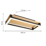 4434-1C, потолочный светильник, L400xW170xH80, LEDx18W, 1900LM, 4000K, included — изображение 3