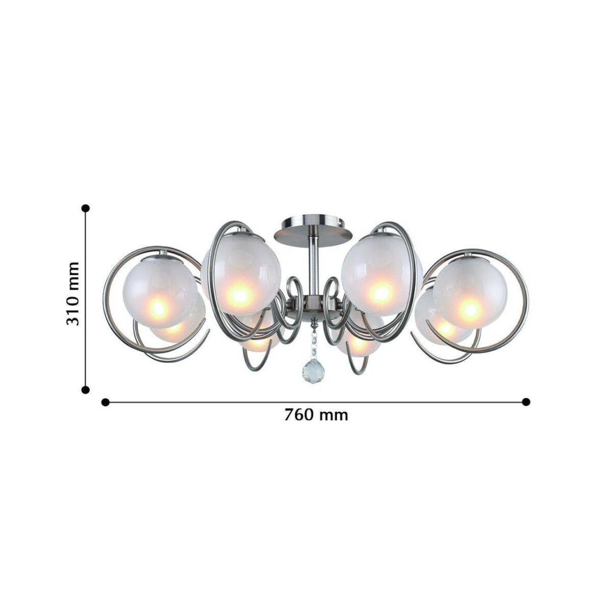 2349-8U, потолочный светильник, D760xH310, 8xE14x40W, excluded — изображение 3