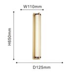 4190-1W, настенный светильник, D125xW110xH650, LEDx19W, 1615LM, 4000K, included — изображение 3
