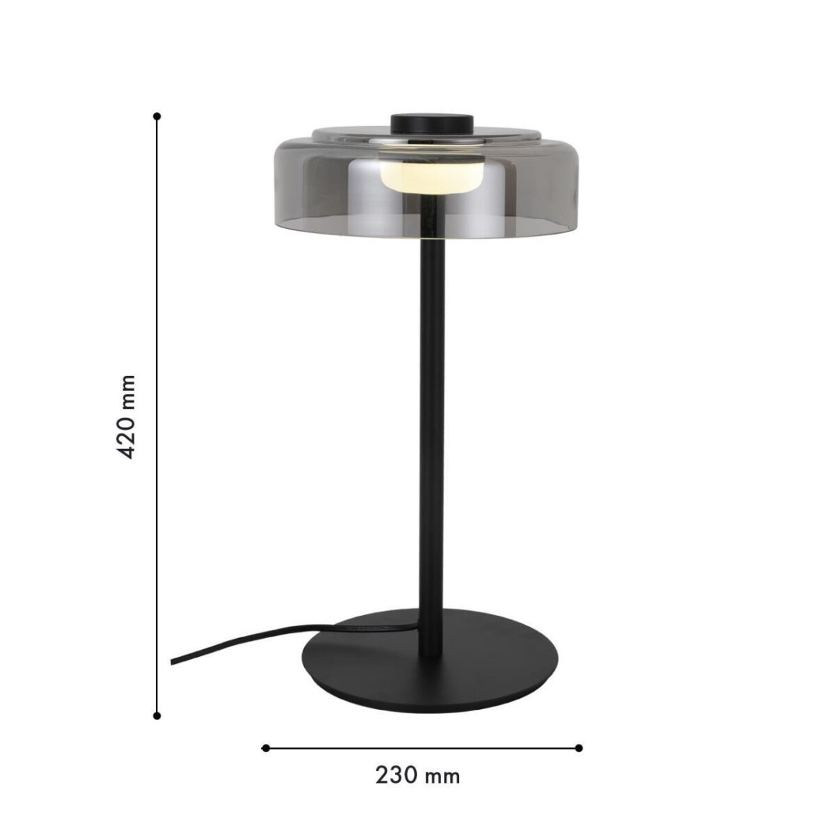 4490-1T, настольный светильник, D230xH420, LEDx5W, 325LM, 4000K, included, switch — изображение 2