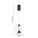 4550-2P, подвес, D200xH350/1350, LEDx7W, 190LM, 4000K, included — изображение 3