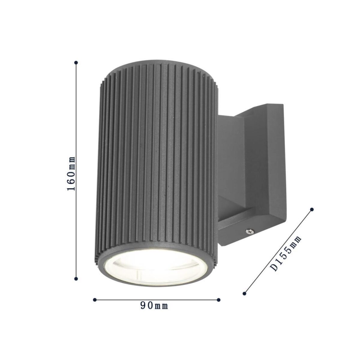 2859-1W, уличный светильник, D155xW90xH160, 1xE27x40W, IP54, excluded — изображение 3