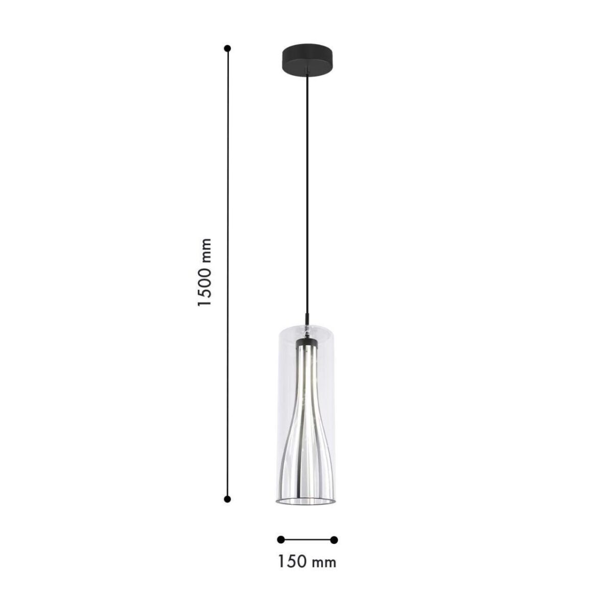 4627-1P, подвес, D150xH500/1500, LEDx20W, 1360LM, 4000K, included — изображение 3
