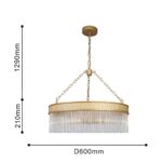 4200-6P, подвесная люстра, D600xH640/1500, 6xE14x40W, excluded — изображение 3