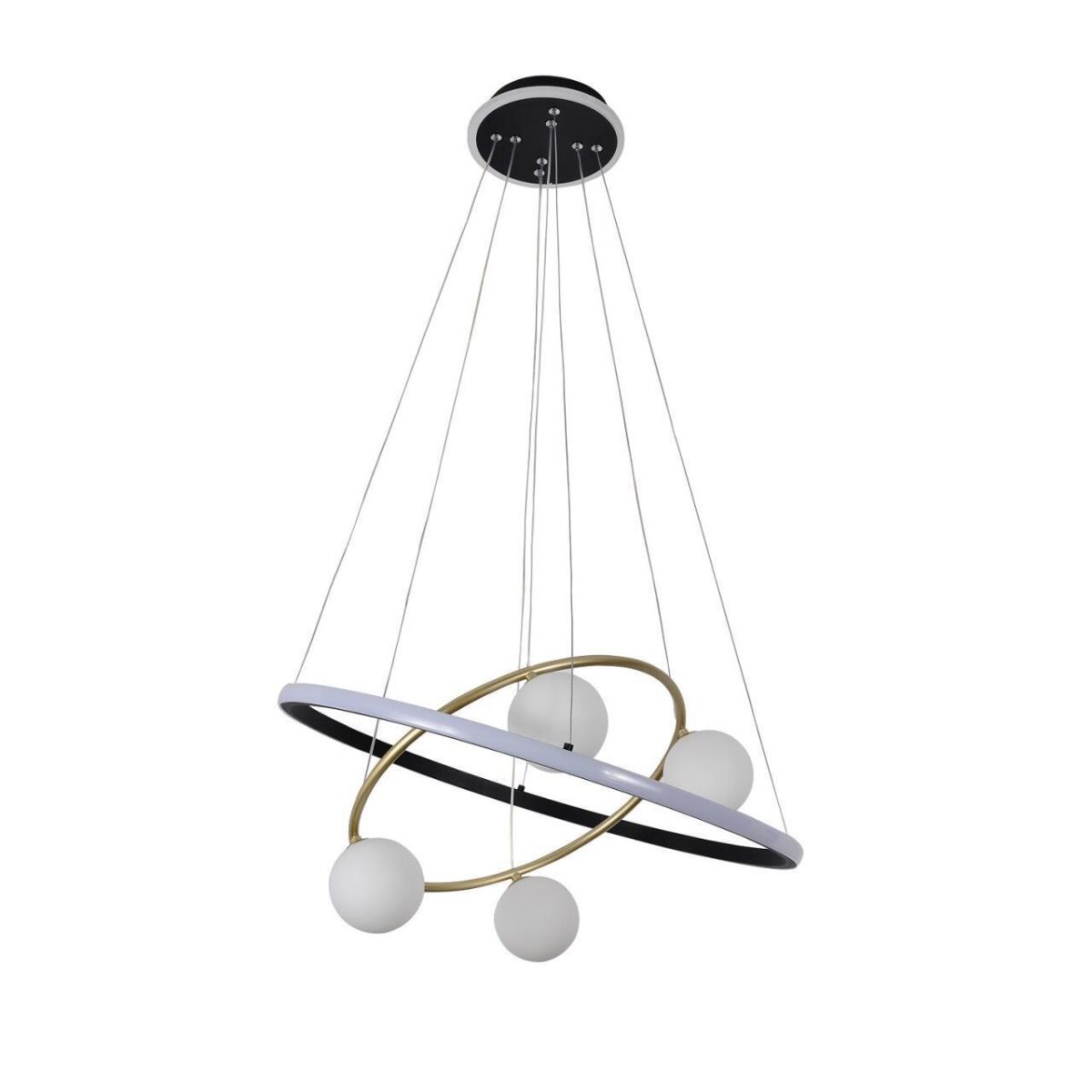 4184-6P, подвесная люстра, D600xH150/1200, 4xG9LEDx10W, excluded + LEDx70W + LEDx20W, 4050LM, 3000-6000K, included, remote control — изображение 2