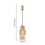 4343-1P, подвес, D130xH435/1935, 1xE27x40W, excluded — изображение 2