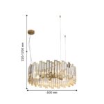 4484-6P, подвесная люстра, D600xH220/1200, 6xE14x60W, excluded — изображение 3