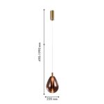 4256-2P, подвес, D220xH490/1990, LEDx4.3W, 520LM, 4000K, included — изображение 2