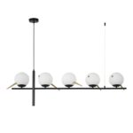 4106-5P, подвесная люстра, L1160xW150xH800/1200, 5xE27x60W, excluded — изображение 2