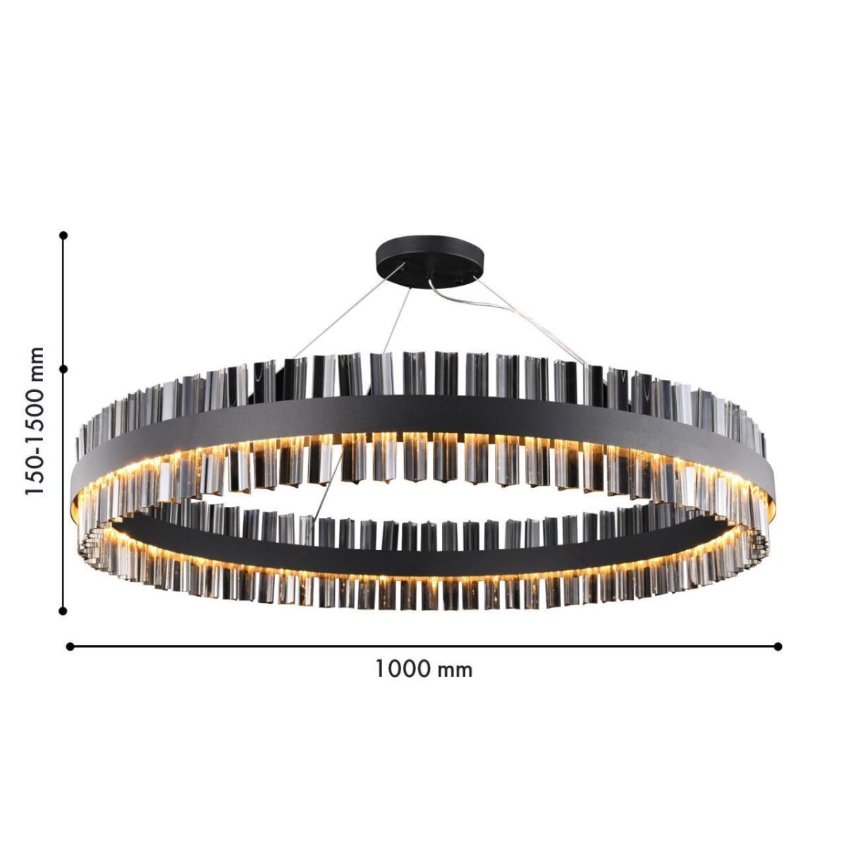 4262-10P, подвесная люстра, D1000xH150/1500, LEDx54W, 4320LM, 4000K, included — изображение 2