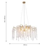 4134-9P, подвесная люстра, D850xH350/1200, 9xE14x60W, excluded — изображение 3