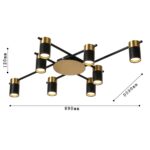 2825-8P, потолочная люстра, L890xW590xH120, 8xGU10x35W, included — изображение 3