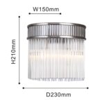 4201-2W, настенный светильник, D150xW230xH210, 2xE14x40W, excluded — изображение 3