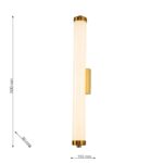 3000-1W, настенный светильник, D80xW110xH500, LEDx40W, 4800LM, 3000K, included — изображение 3