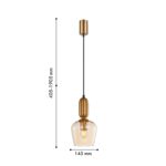 4352-1P, подвес, D145xH405/1905, 1xE27x40W, excluded — изображение 2