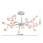 2479-10P, подвесная люстра, D780xH500, 30xG4LEDx3W, 4914LM, 3000K, included — изображение 3