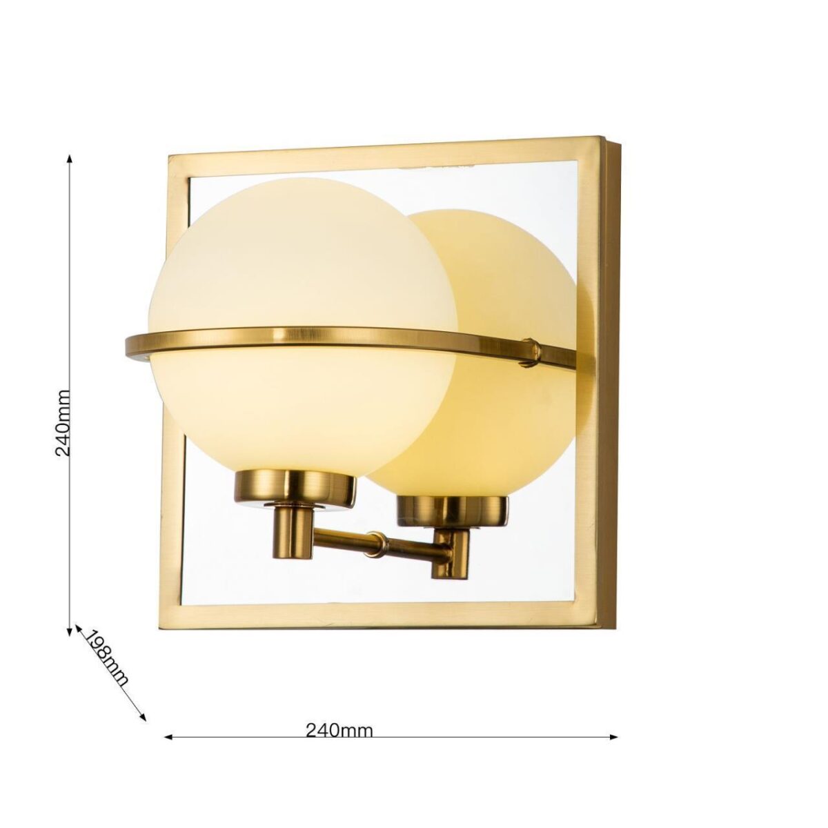 3013-1W, настенный светильник, D200xW240xH240, 1xG9x40W, excluded — изображение 3