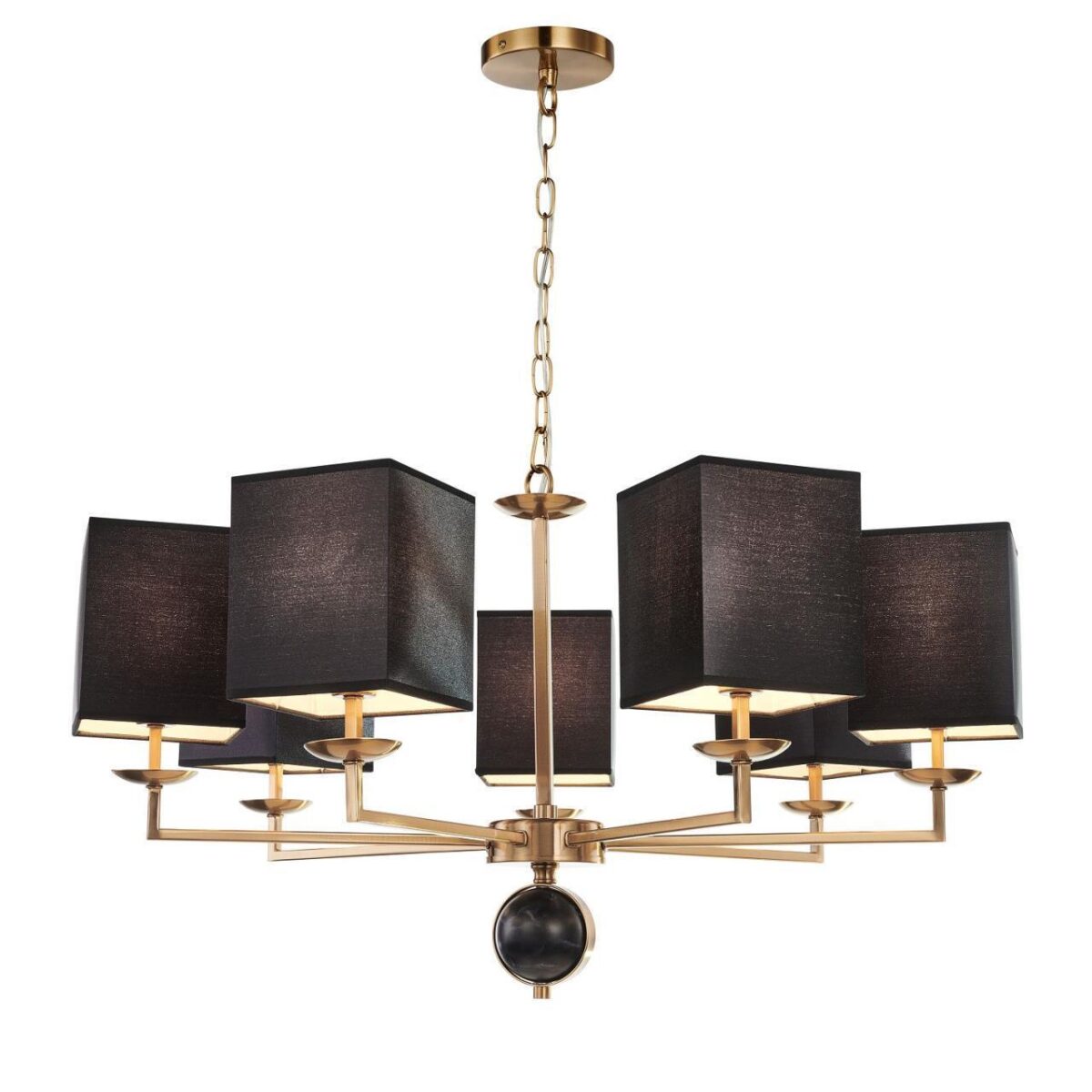 2822-7P, подвесная люстра, D790xH455/1520(H560/1625), 7xE14x40W, excluded 2822-7P, подвесная люстра, D790xH455/1520(H560/1625), 7xE14x40W, excluded — изображение 1