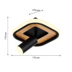 4439-1C, потолочный светильник, L170xW170xH170, LEDx12W, 1200LM, 4000K, included — изображение 3