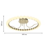 4590-6C, потолочная люстра, D600xH200, LEDx43W, 3400LM, 4000K, included — изображение 3