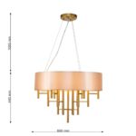 2993-6P, подвесная люстра, D600xH465/1440, 6xE14x40W, excluded — изображение 3