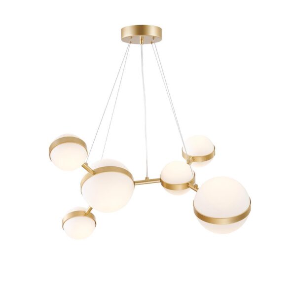 4448-6P, подвесная люстра, D700xH1100/1350, LEDx42W, 4610LM, 4000K, included