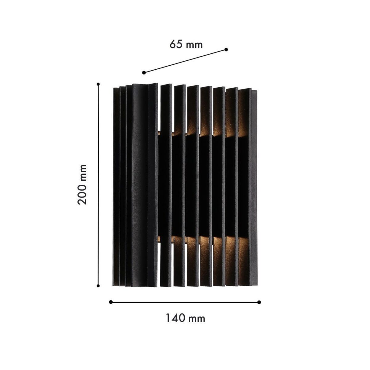 4297-1W, уличный светильник, D65xW140xH200, LEDx12W, 360LM, 4000K, IP54, included — изображение 3