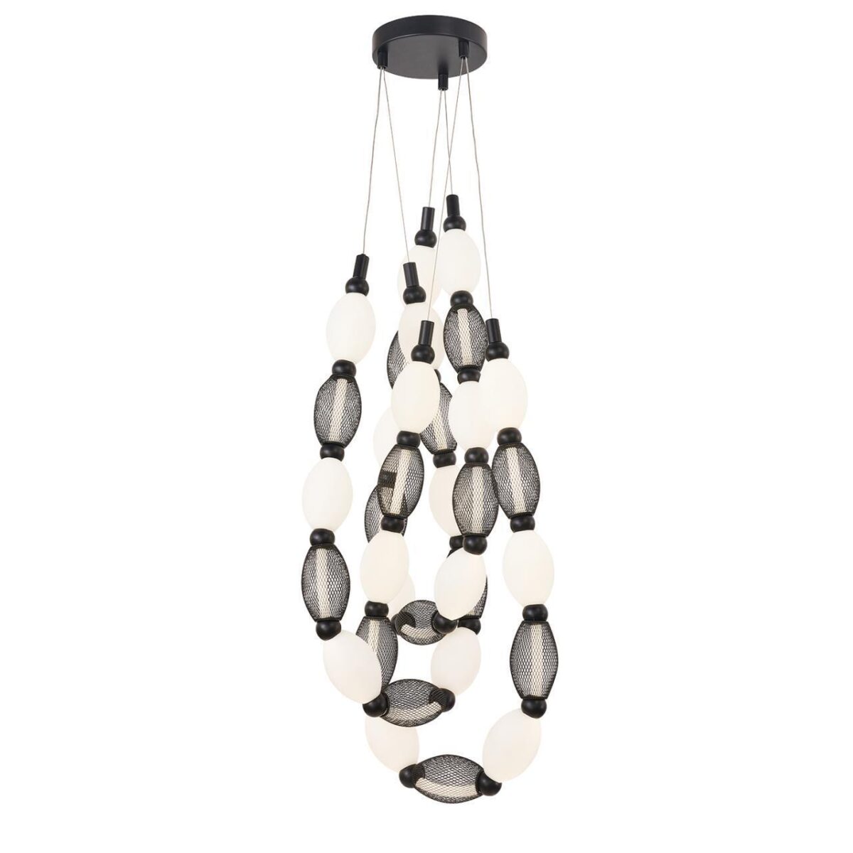 4560-3PC, подвесная/потолочная люстра, D200xH1780/2780 + D650xH890/1775 + D1980xH820/1725, 3xLEDx18W, 2230LM, 4000K, included — изображение 4