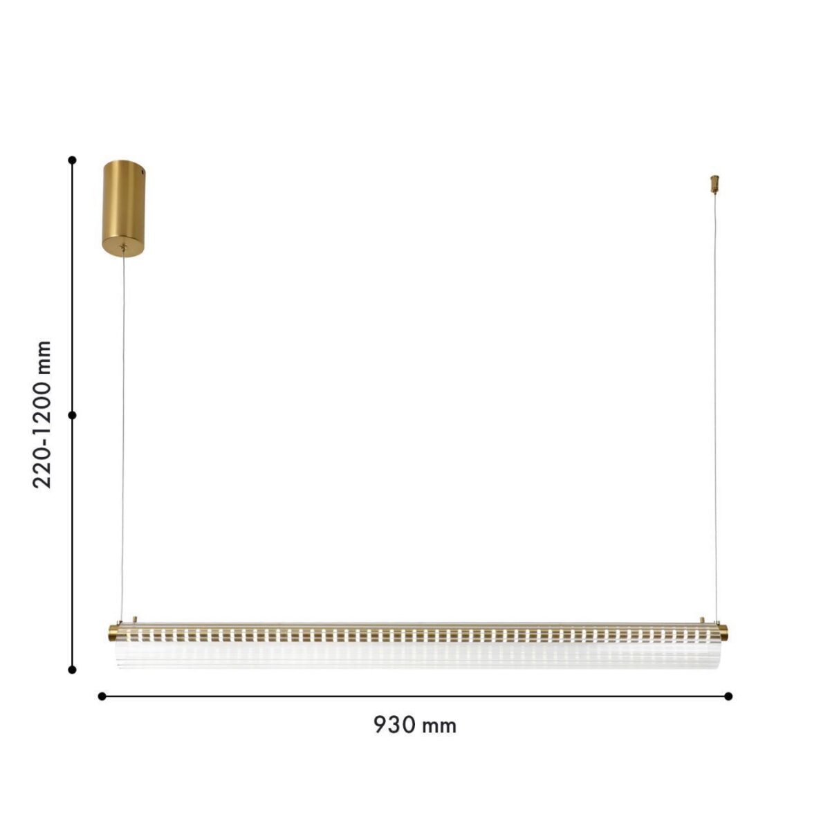 4489-1P, подвесная люстра, L930xW70xH220/1200, LEDx15W, 450LM, 4000K, included — изображение 2