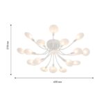 4198-20C, потолочная люстра, D630xH210, 20xG4LEDx3W, 4000LM, 3000K, included — изображение 3
