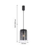 4347-1P, подвес, D150xH360/1860, 1xE27x40W, excluded — изображение 2