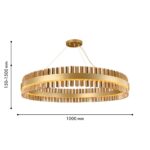 4263-10P, подвесная люстра, D1000xH150/1500, LEDx54W, 4320LM, 4000K, included — изображение 2