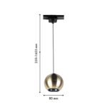 4229-1P, трековый светильник, D80xH1650, LEDx8W, 42V, 400LM, 3000-6000K, CRI>90, included — изображение 2