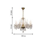 1735-8P, люстра подвесная, D580xH450/1450, 8xE14x40W, excluded — изображение 2