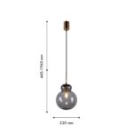 4269-1P, подвес, D220xH460/1960, 1xE14x40W, excluded — изображение 2