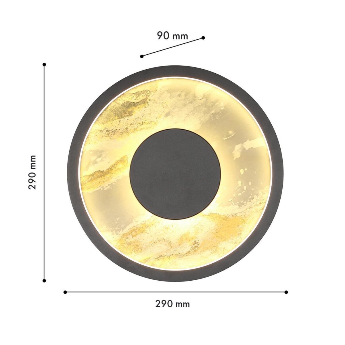 4446-1W, настенный светильник, D90xW290xH290, LEDx20W, 205LM, 4000K, included — изображение 3