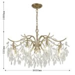 3003-9P, подвесная люстра, D830xH535/1535, 9xE14x40W, excluded — изображение 3