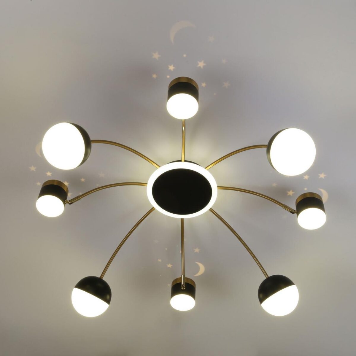 3096-8P, потолочная люстра, D920xH270, LEDx4W + 4xLEDx7W + 4xLEDx5W + 4xLEDx3W, 3394LM, 4000K, included — изображение 3