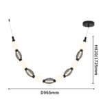 4560-1PC, подвесная/потолочная люстра, D160xH1780/2780 + D505xH890/1775 + D965xH820/1725, LEDx18W, 1080LM, 4000K, included — изображение 9