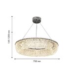 4478-7P, подвесная люстра, D700xH145/1200, LEDx60W, 5400LM, 3000K, included, remote control — изображение 3