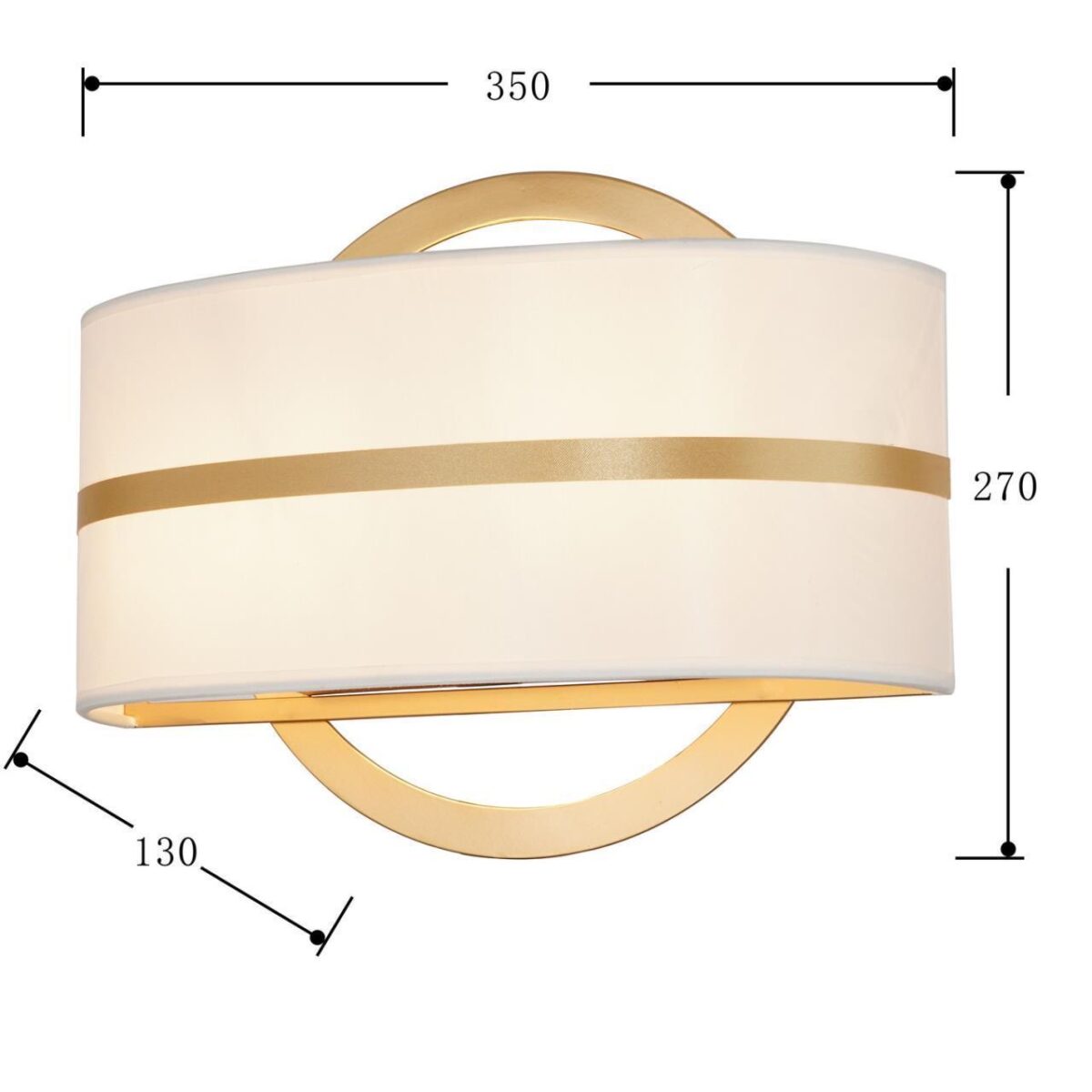 2634-2W, настенный светильник, D130xW350xH270, 2xE14x40W, excluded — изображение 3