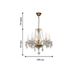 1735-5P, люстра подвесная, D500xH450/1450, 5xE14x40W, excluded — изображение 2