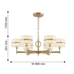 2634-6P, подвесная люстра, D800xH265/1315, 6xE14x40W, excluded — изображение 8