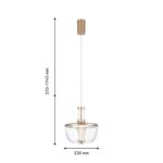 4313-1P, подвес, D230xH355/1945, LEDx12W, 600LM, 4000K, CRI>90, included — изображение 2