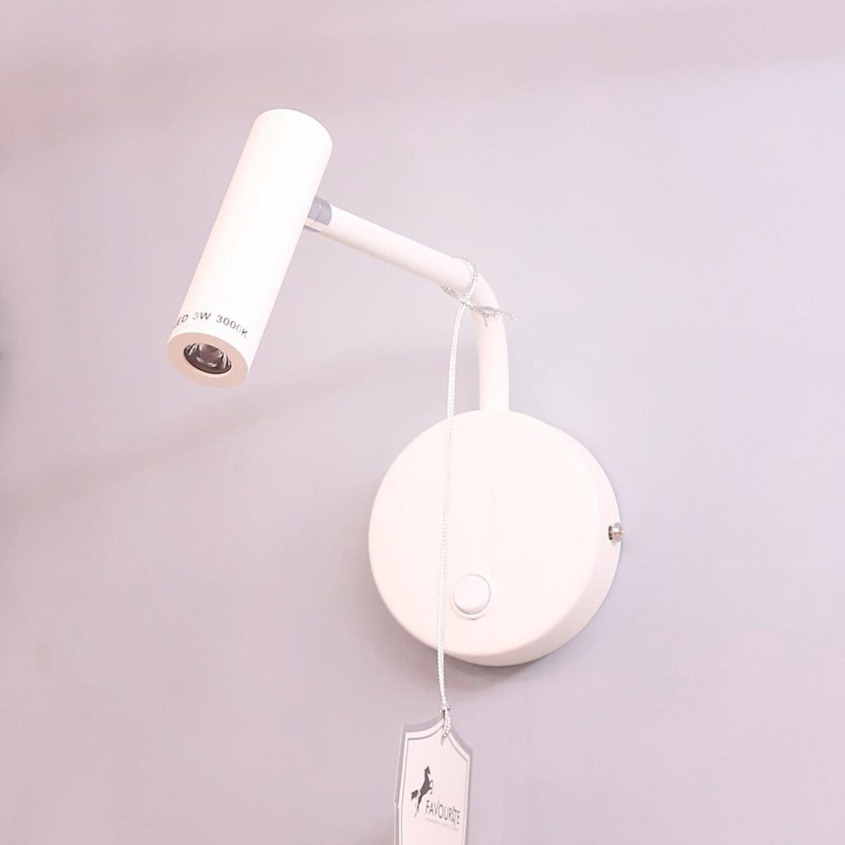 1961-1W, настенный светильник, D120xW60xH100, 1xLEDx3W, 240LM, 3000K, included, switch — изображение 8