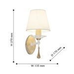 2635-1W, настенный светильник, D170xW135xH270, 1xE14x40W, excluded — изображение 3