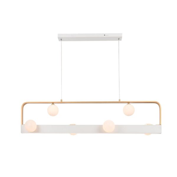 4073-6P, подвесная люстра, L1200xW240xH200/1200, 6xG9LEDx10W, excluded + LEDx18W, 1000LM, 4000K, included