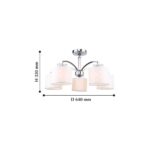 2199-5U, люстра потолочная, D640xH320, 5xE14x40W, excluded — изображение 2