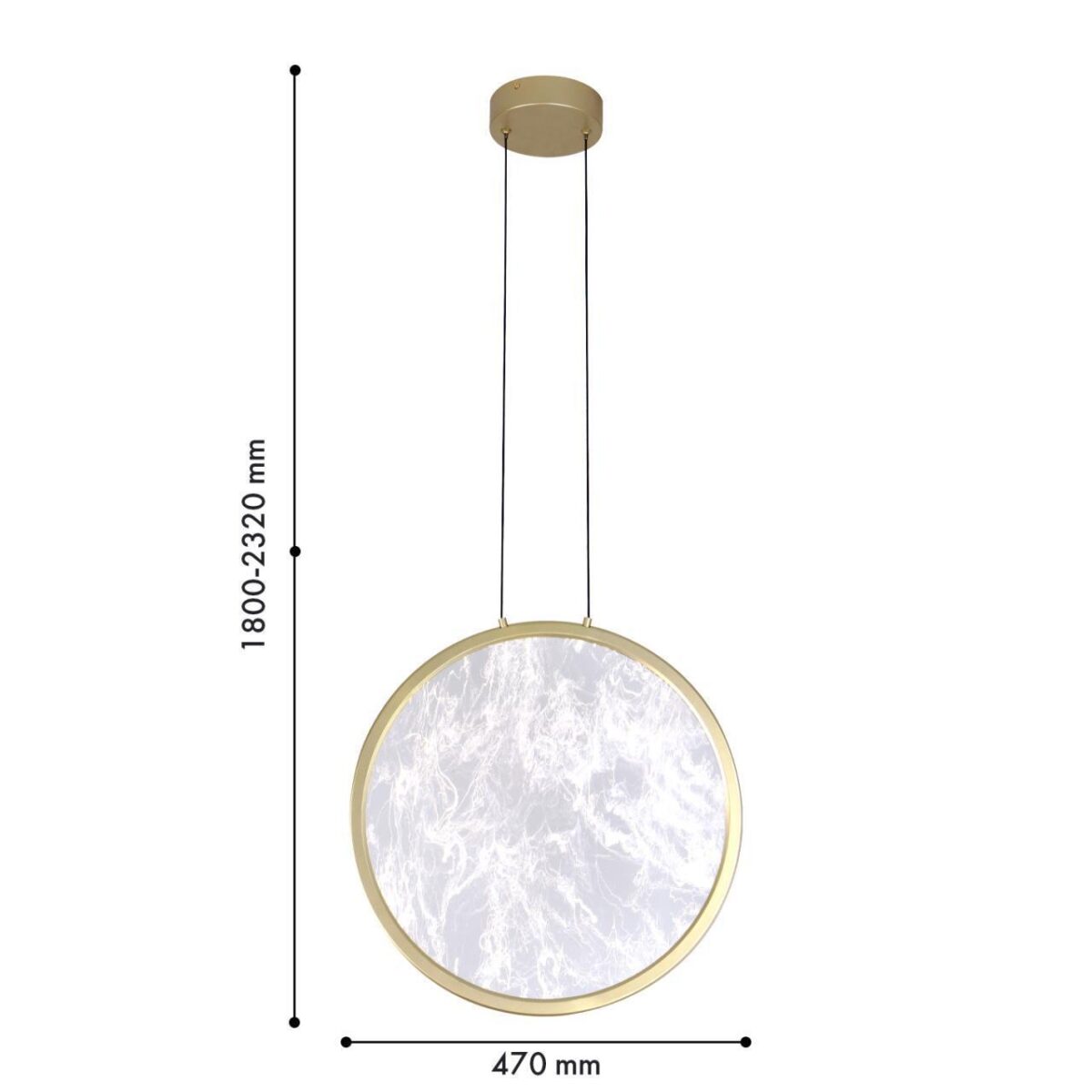4374-1P, подвес, D470xH1800/2320, LEDx27W, 1620LM, 4000K, CRI>90, included — изображение 4